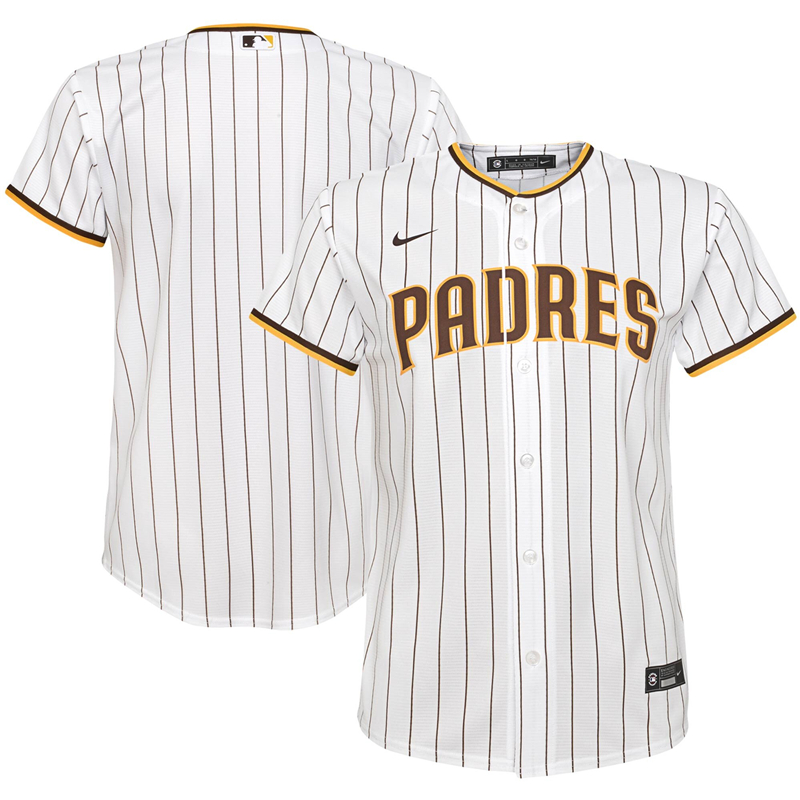 2020 MLB Youth San Diego Padres Nike White Home 2020 Replica Team Jersey 1